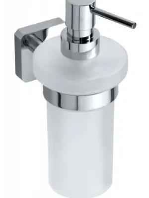 Beperkt Aanbod Elegantní dávkovač tekutého mýdla Bemeta TASI, 154109042, objem 230 ml, chrom / sklo