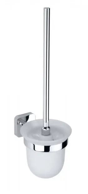 Elegantní WC štětka se skleněnou miskou Bemeta TASI, nástěnná, 154113012, chrom Blesková Nabídka
