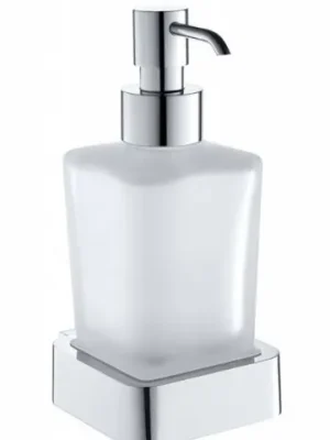 Levný Skleněný dávkovač tekutého mýdla Bemeta SOLO, objem 250 ml, 139109042, chrom / mléčné sklo