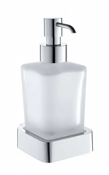 Levný Skleněný dávkovač tekutého mýdla Bemeta SOLO, objem 250 ml, 139109042, chrom / mléčné sklo