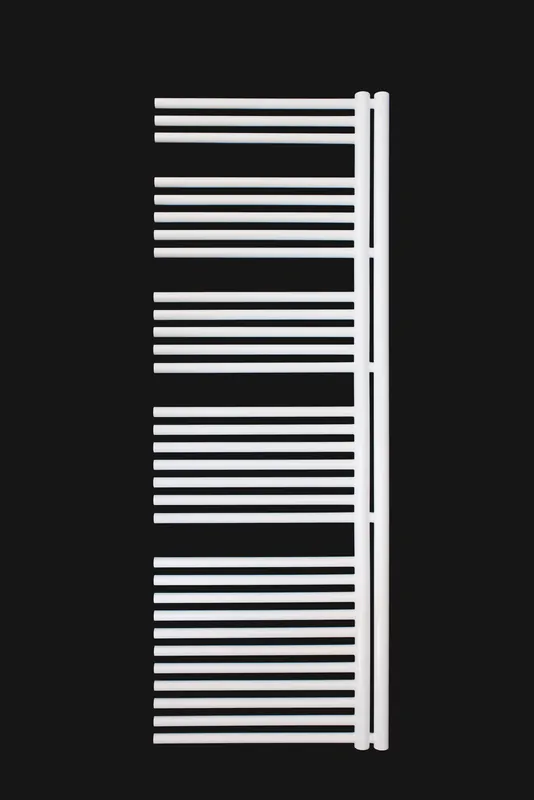 Uitverkoop Designový topný žebřík do koupelny Neriet Phoenix Line, 500 x 1670 mm, levý, bílý