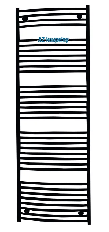 Topný žebřík P.M.H. BLENHEIM B8BL - Strukturální černá, 600 x 1640 mm Hete Deal