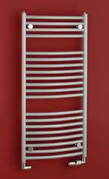 Nejprodávanější Topný žebřík P.M.H. BLENHEIM B3MES - Strukturální metalická stříbrná, 750 x 940 mm