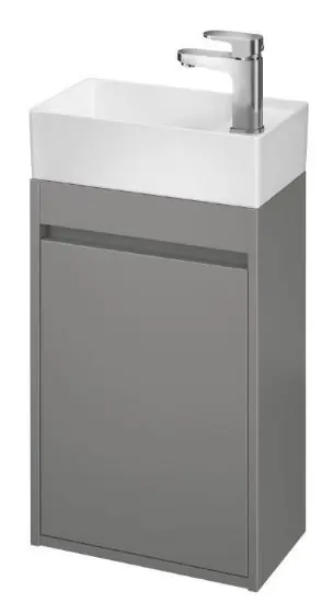 Nu Kopen Skříňka pod umývátko Cersanit CREA 40 cm, matná šedá, S924-014, vhodná na WC