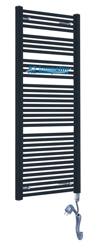 Direct Verzonden Elektrický topný žebřík do koupelny Neriet Paris-N, termostat GTX, 600 x 1712 mm, antracit