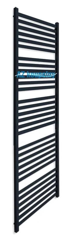 Koupelnový topný žebřík Neriet Capri, NC-08-500.1748-52-K9005, 500 x 1748 mm, černá lesk Premium