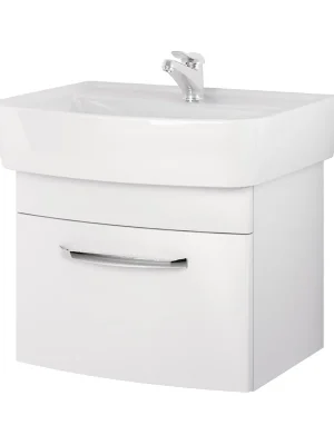 Keramické umyvadlo se závěsnou skříňkou Cersanit PURE 60 cm. povrch Pure Silver Protect Exclusieve Akce