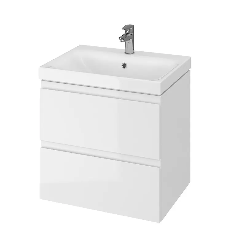 Set 977 Cersanit MODUO, 60 cm - závěsná skříňka + umyvadlo, S801-223-DSM, bílá Beperkt Aanbod