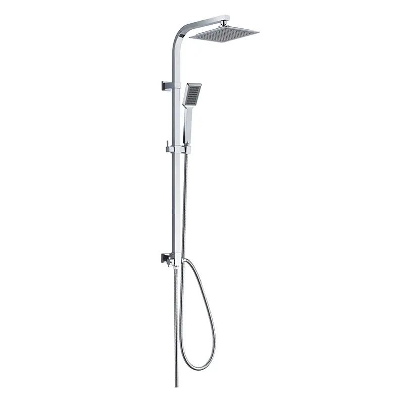 Rychlé Dodání Sprchový nástěnný set hranatý Mereo QUATRO CBQ60101SP, s příslušenstvím, chrom