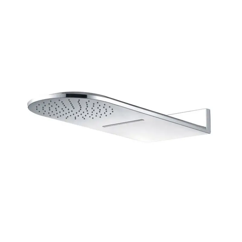 Talířová horní sprcha s vodopádem Mereo CB496, 600 x 251 mm, půlkulatá, nerez Exclusieve Aanbieding