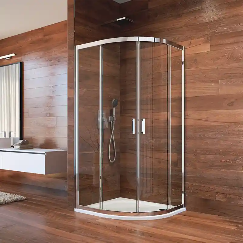 Kupte Ještě Dnes Sprchový kout čtvrtkruhový Mereo LIMA CK608B23K, 90 x 90 cm, R550, čiré sklo 6 mm, chrom
