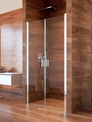 Novinka Sprchové dveře dvoukřídlé Mereo LIMA CK80522K, 90 x 190 cm, sklo point 6 mm, chrom ALU