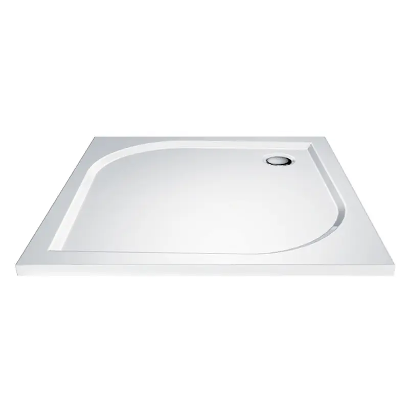 Actieprijs Sprchová čtvercová vanička Mereo CV35M, 90 x 90 cm, bez nožiček, litý mramor, bílá