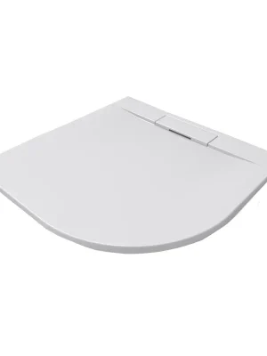 Sprchová vanička Mereo CV05KS, čtvrtkruh 90 x 90 cm, vč. sifonu, bez nožiček, litý mramor Denní Nabídka