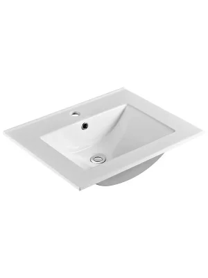 Zlevněný Nábytkové keramické zápustné umyvadlo Mereo Slim UC6146, 60 cm, bílá