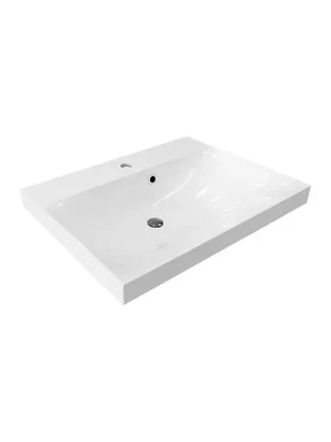 Actieprijs Nábytkové umyvadlo z litého mramoru Mereo UCM6146, 610 x 464 x 142 mm, bílé
