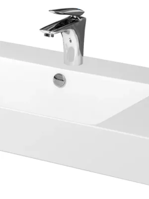 Betrouwbaar Nábytkové keramické umyvadlo Cersanit INVERTO K671-006, 80 cm, odkládací plocha vpravo
