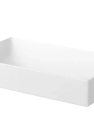 Keramické hranaté umyvadlo na desku Cersanit INVERTO K671-008, obdélník, bílé, 60 x 35 cm Zlevněný