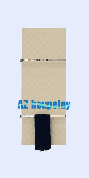 Designový koupelnový radiátor P.M.H. ZONE Z2BE, 450 x 1570 mm, strukturální béžová Nu Kopen