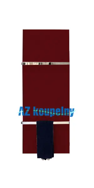 Flitsaanbieding Otopný žebřík do koupelny P.M.H. ZONE Z2RE, 450 x 1570 mm, strukturální bordó