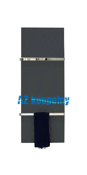 Topný radiátor do koupelny PMH ZONE Z2MES, 450 x 1570 mm, strukturální metalická stříbrná Korting