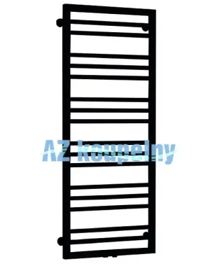 Expresní Doručení Otopný žebřík do koupelny P.M.H. AVENTO FRAME AVF3B, 500 x 1210 mm, černá lesklá