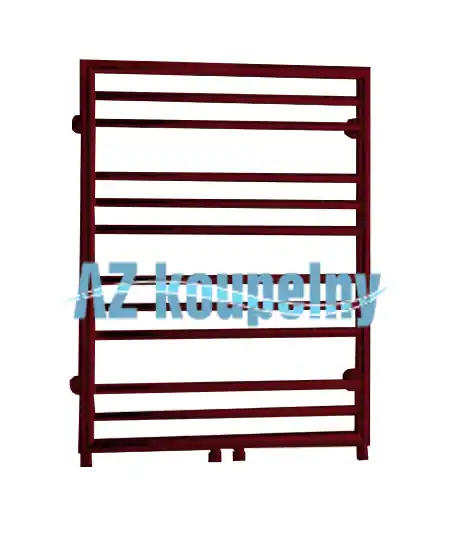 Goedkoop Koupelnové topné těleso P.M.H. SORANO FRAME SNF1RE, 500 x 790 mm, strukturální bordó