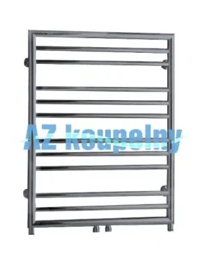 Značkový Otopný radiátor do koupelny P.M.H. SORANO FRAME SNF2MS, 600 x 790 mm, metalická stříbrná
