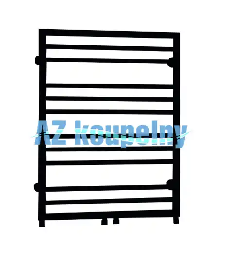 Meest Verkocht Koupelnový topný žebřík P.M.H. SORANO FRAME SNF2B, 600 x 790 mm, černá lesk