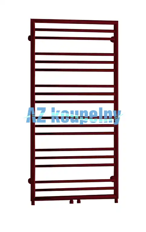 Topný žebřík do koupelny PMH SORANO FRAME SNF4RE, 600 x 1210 mm, strukturální bordó Actieprijs