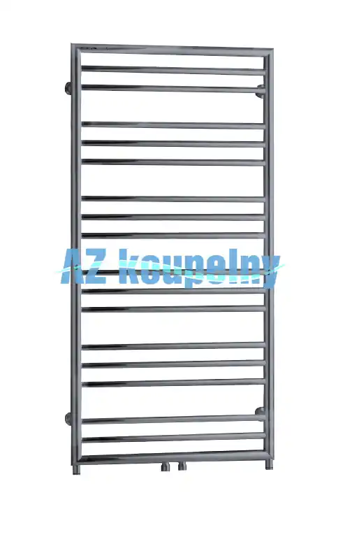 Koupelnový topný radiátor PMH SORANO FRAME SNF4MES, 600 x 1210 mm, metalická stříbrná Pouze Dnes