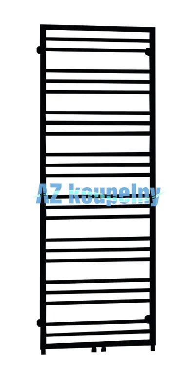 Omezené Množství Otopné těleso do koupelny P.M.H. SORANO FRAME SNF6B, 600 x 1630 mm, černá lesklá