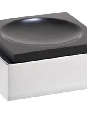 Mýdlenka na zeď Bemeta GAMMA designová hranatá, 145408312, chrom / černá Nejprodávanější