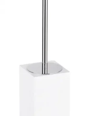 Novinka Designová WC štětka na postavení Bemeta GAMMA, 145713314, hranatá, chrom / bílá