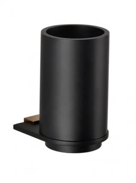 Držák kartáčků designový Bemeta GALLA, 108110010, zaoblený, chrom / černá Beperkte Voorraad