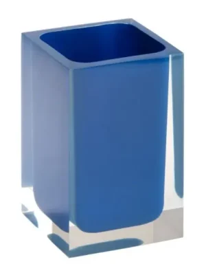 Hranatý držák kartáčků na postavení Bemeta VISTA,120111026-102, polyresin, čirý, modrý. Nejprodávanější