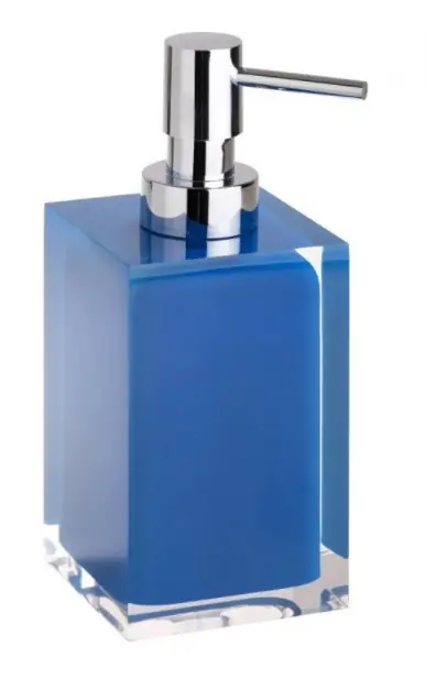 Gereduceerde Prijs Dávkovač tekutého mýdla na postavení Bemeta VISTA,120109016-102, polyresin, čirý, modrý.
