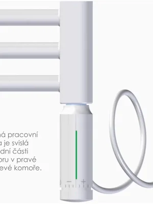 Bestseller Elektrická topná tyč s elektronickým regulátorem Tradeko EL.05RC - výkon 800 W, bílá