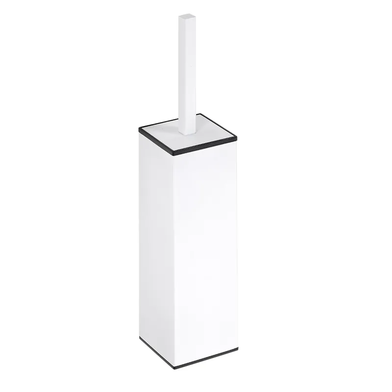 Goedkoop Elegantní WC štětka hranatá na pověšení nebo postavení Bemeta WHITE, 102913094