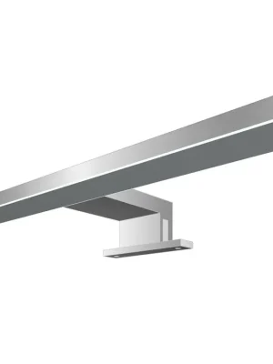 LED osvětlení k zrcadlovým skříňkám Riho 09, 30 cm. Plastové s vestavěným trafem, chrom Značkový