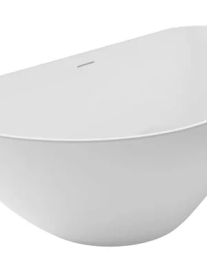 Laatste Kans Volně stojící designová vana Riho GRANADA, 170 x 80 cm, pravá, litý mramor, matná bílá