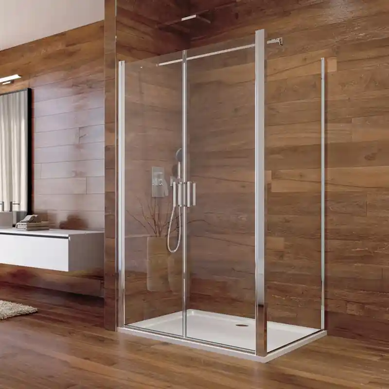 Speciale Aanbieding Sprchový obdelníkový kout LIMA, 110 x 90 x 190 cm, lítací dveře, chrom ALU, sklo Čiré 6 mm