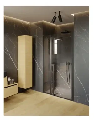 Sprchové dveře s pevným dílem Riho LUCID GD104, GD112W000, matné bílé, 120 cm, sklo 6 mm Ihned K Objednání