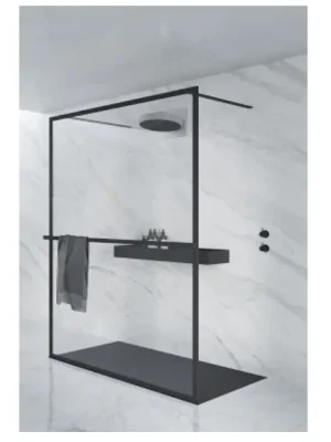 Sprchová pevná zástěna Riho LUCID GD401, GD310W000, sklo 6 mm, bílá matná, 100 cm Kupte Ještě Dnes