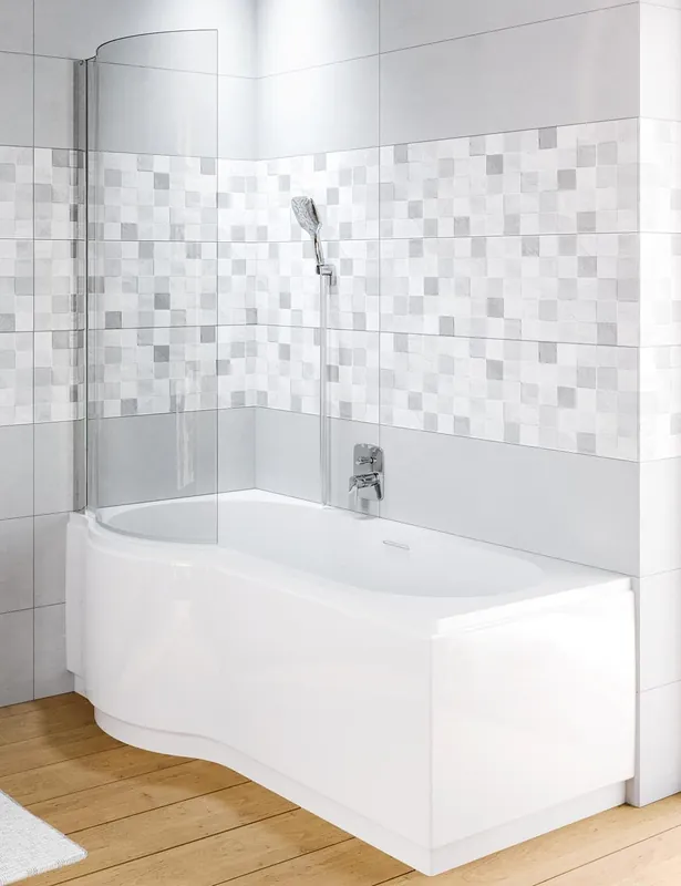 Vanová otočná zástěna Riho NOVIK Z108 Riho DORADO, čiré sklo 6 mm, 150 x 80 cm, levá Koopje