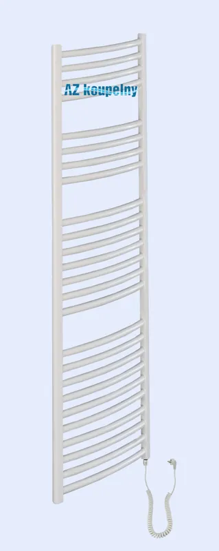 Hoge Kwaliteit Elektrický topný žebřík Neriet PRIMO RONDO, 400 x 1424 mm, topná tyč bez termostatu, bílý