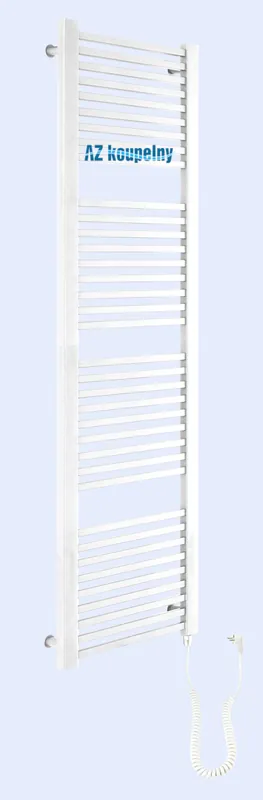 Elektrický hranatý topný žebřík Neriet Quadro Duo, 600 x 1700 mm, bez termostatu, bílý Nieuw