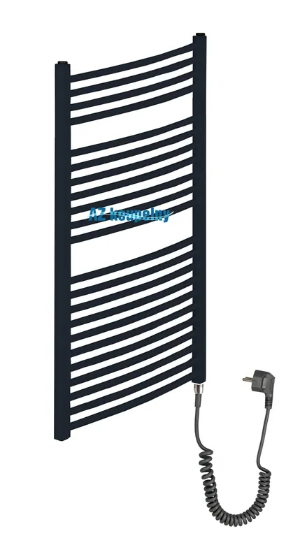 Betaalbaar Elektrický žebřík Neriet PRIMO RONDO 400 x 1160 mm černá mat, el. topná tyč bez termostatu
