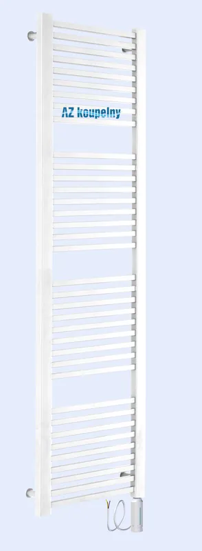 Elektrický koupelnový topný žebřík Neriet Quadro Duo, 500 x 1700 mm, termostat RC bílý Populair