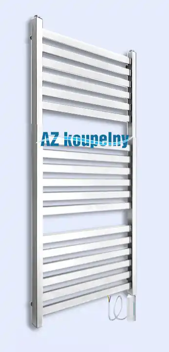 Hoge Kwaliteit Elektrický hranatý žebřík Neriet Capri, topná tyč s termostatem RC, 600 x 1072 mm, bílý